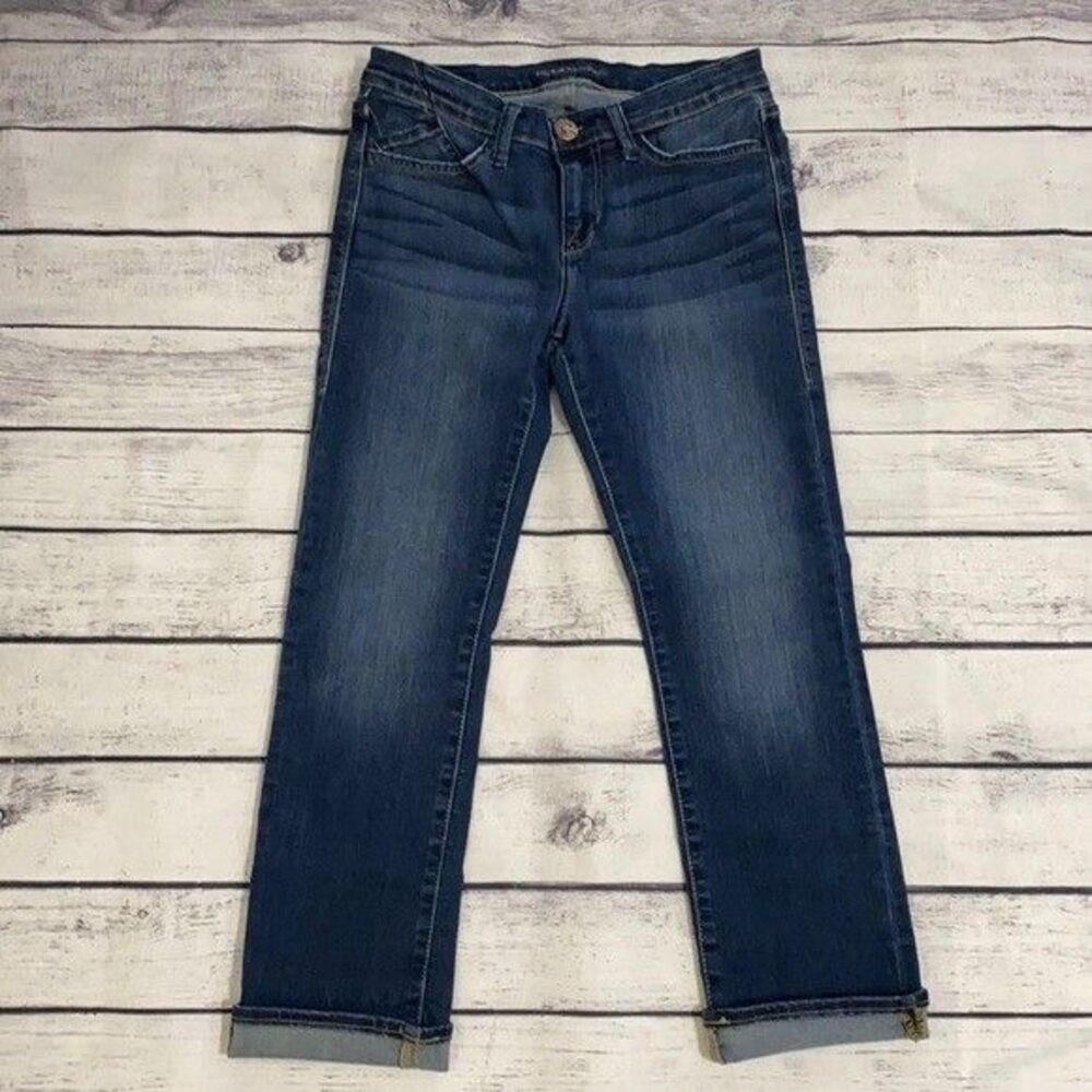 Rock & Republic Kendall Cropped Jeans Women Size 6 Stretch Denim Dark Wash